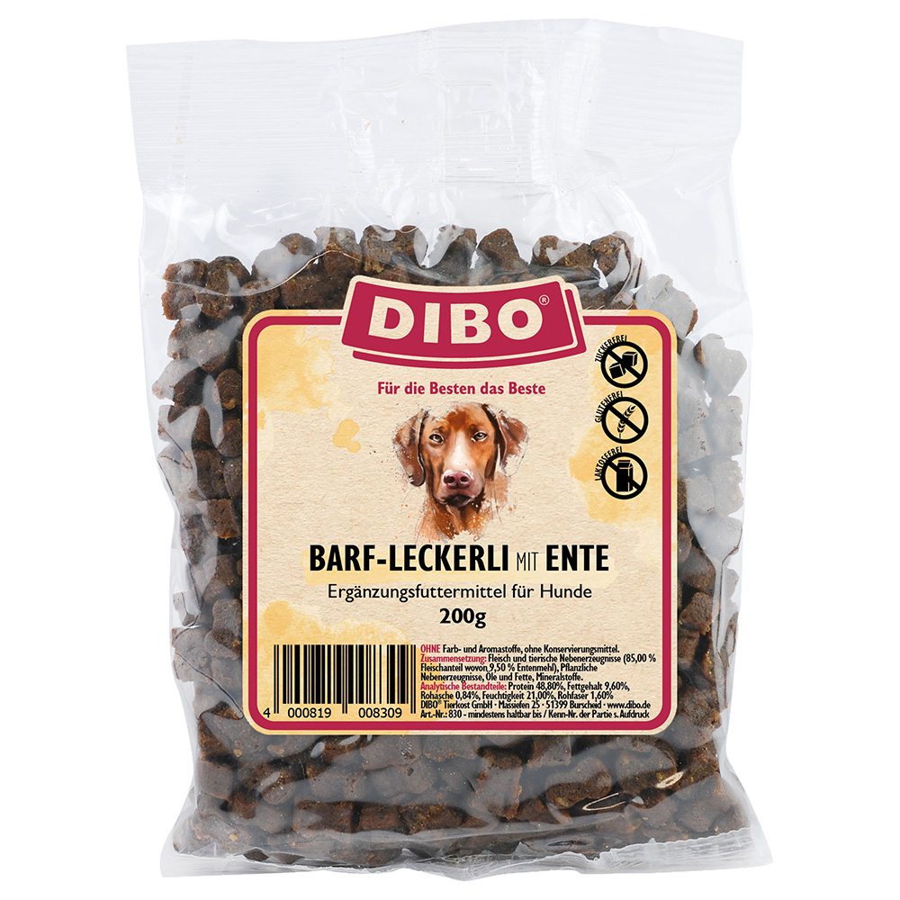 DIBO BARF-Leckerli mit Ente - Sparpaket: 3 x 200 g von DIBO