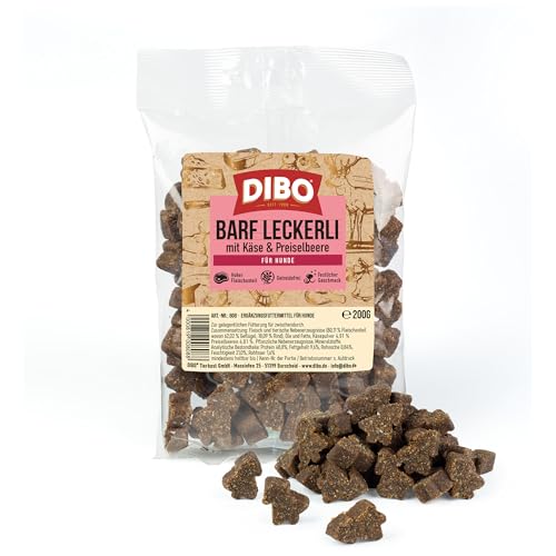 DIBO BARF Leckerli mit Käse & Preiselbeere 200g für Hunde – Gesunde Hundefutter Snacks | Weihnachtliche Leckerlis, Festliche Weihnachts-Snack-Edition | Genuss in der Vorweihnachtszeit und Geschenkidee DIBO BARF Leckerli mit Käse & Preiselbeere 200g für Hunde – Gesunde Hundefutter Snacks | Weihnachtliche Leckerlis, Festliche Weihnachts-Snack-Edition | Genuss in der Vorweihnachtszeit und Geschenkidee von DIBO