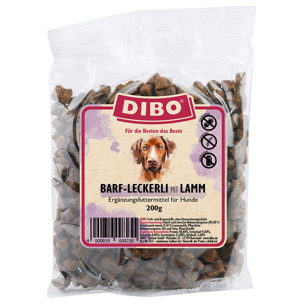 DIBO BARF-Leckerli mit Lamm - Sparpaket: 3 x 200 g DIBO BARF-Leckerli mit Lamm - Sparpaket: 3 x 200 g von DIBO