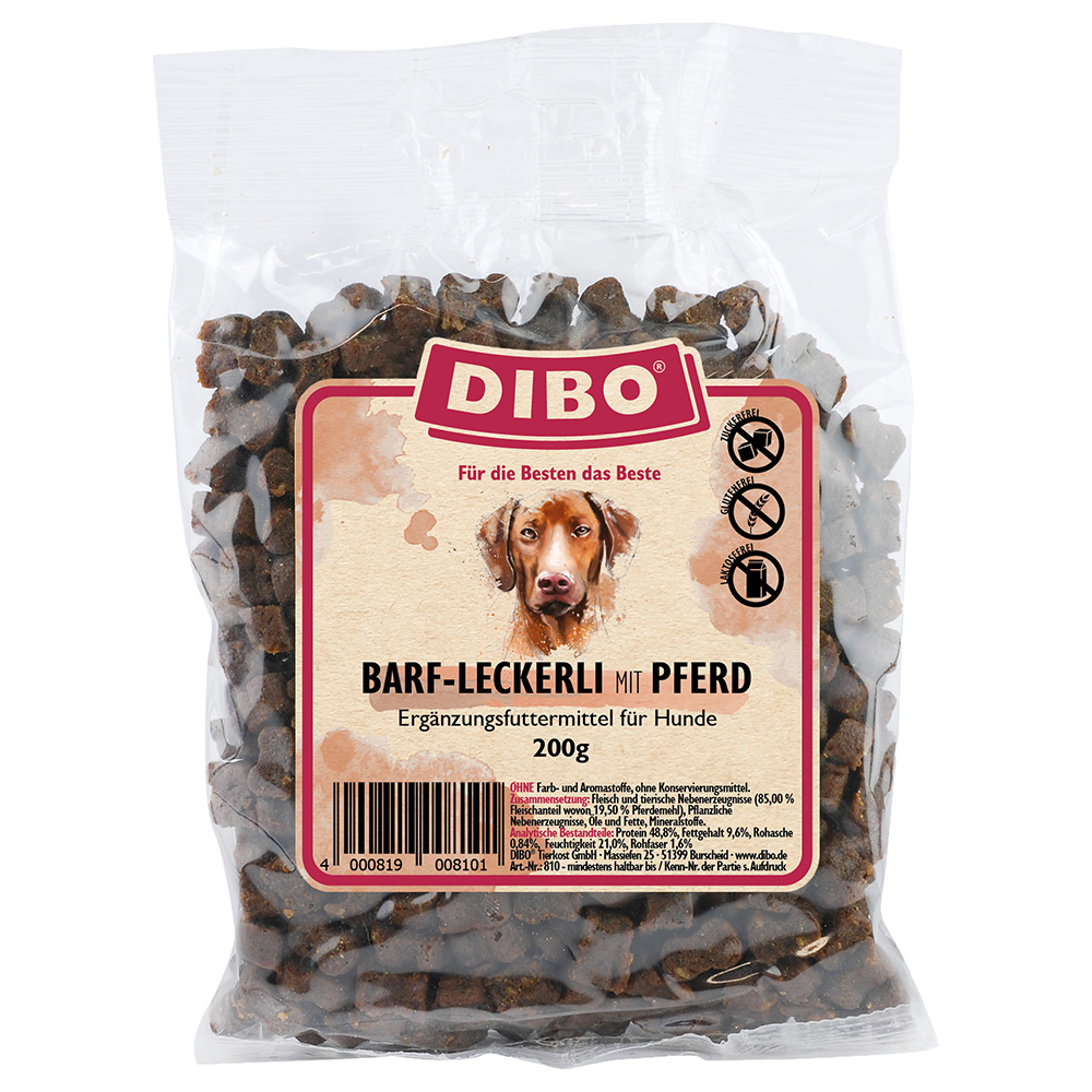 DIBO BARF-Leckerli mit Pferd - 200 g von DIBO