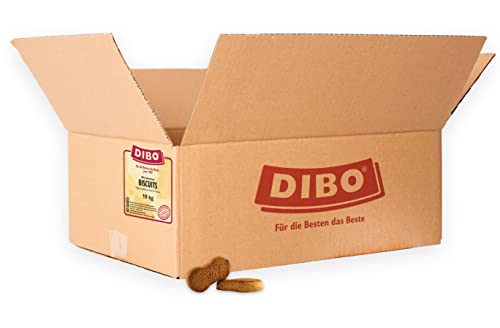 DIBO Biscuits, 10kg-Karton, Backwaren als gesunde, natürliche Ernährung für Hunde, Hundefutter, Barf, B.A.R.F., Leckerli, Hundekekse von DIBO