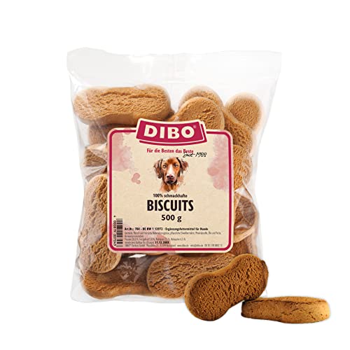 DIBO Biscuits, 500g-Beutel, Backwaren als gesunde, natürliche Ernährung für Hunde von DIBO, Hundefutter, Barf, B.A.R.F., Leckerli, Hundekekse von DIBO