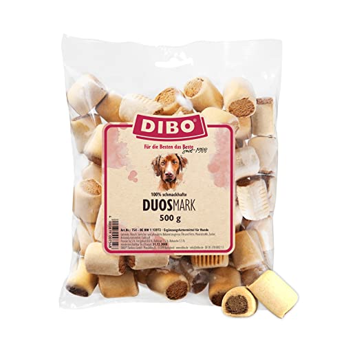 DIBO Duos-Mark, 500g-Beutel, Backwaren als gesunde, natürliche Ernährung für Hunde, Hundefutter, Barf, B.A.R.F., Leckerli, Hundekekse von DIBO