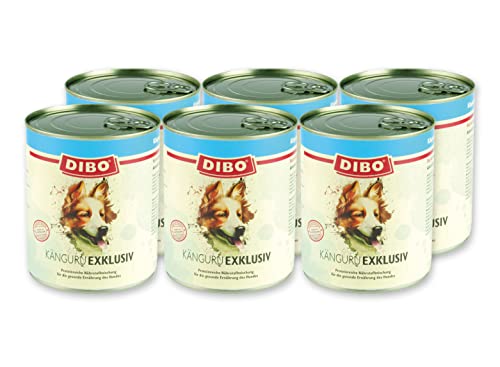 DIBO - EXKLUSIV KÄNGURU, 6 x 800g-Dose aus reinem Muskelfleisch – Single Protein, Qualität von DIBO