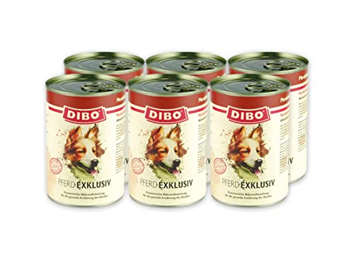 DIBO – EXKLUSIV Pferd, 6 x 400g - Dose aus reinem Muskelfleisch – Single Protein, Qualität von DIBO