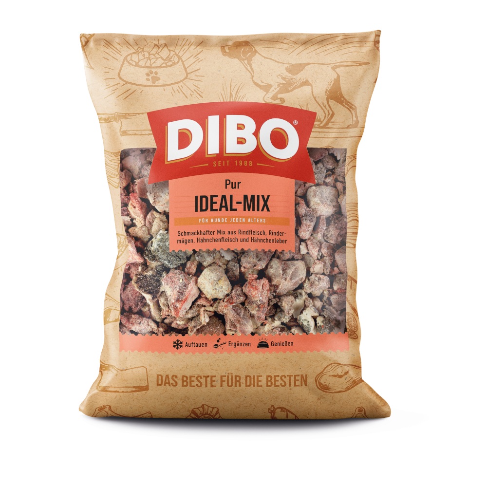 DIBO Frostfutter Ideal Mix Rind & Geflügel - 3 x 2000 g von DIBO