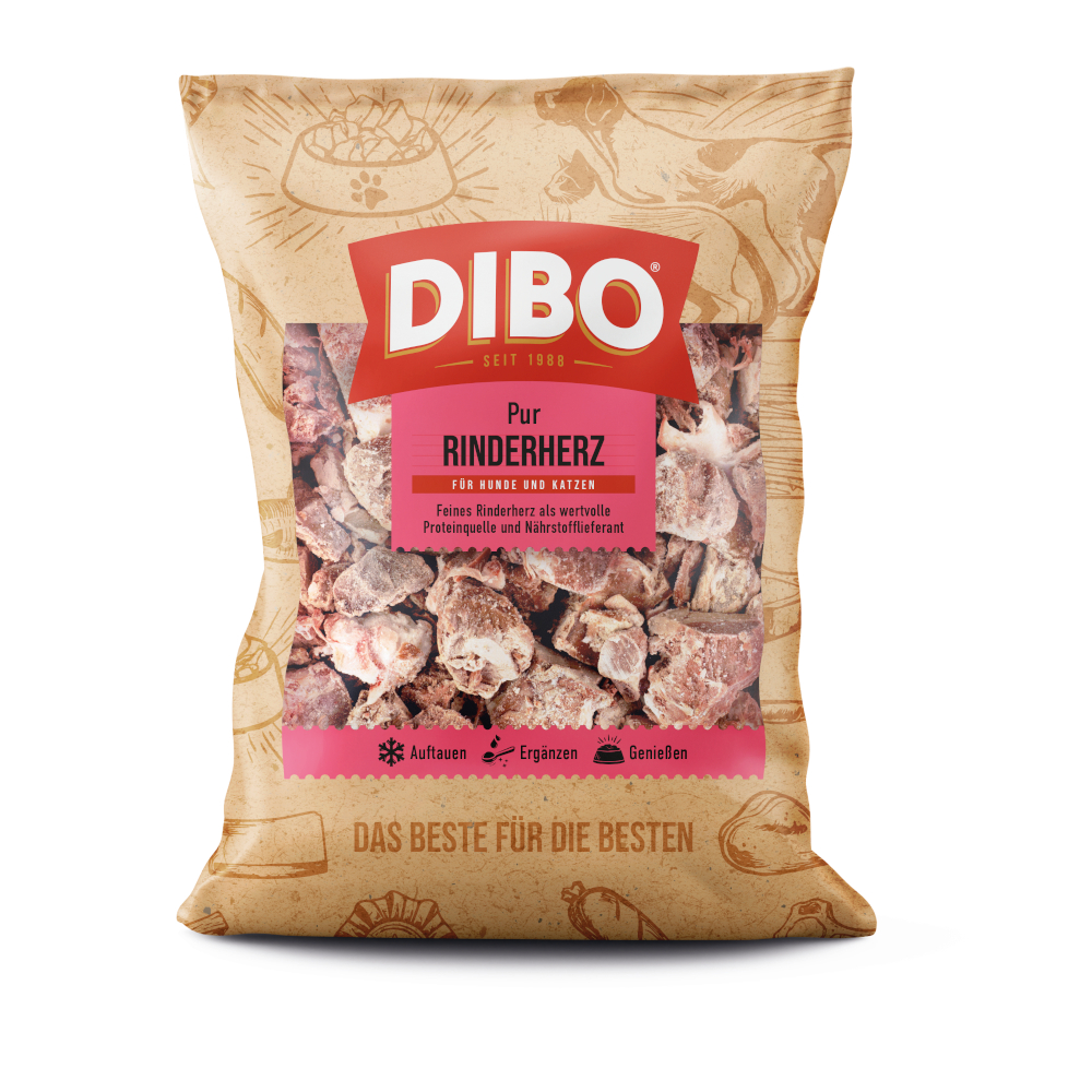 DIBO Frostfutter Rinderherz - 24 x 500 g DIBO Frostfutter Rinderherz - 24 x 500 g von DIBO