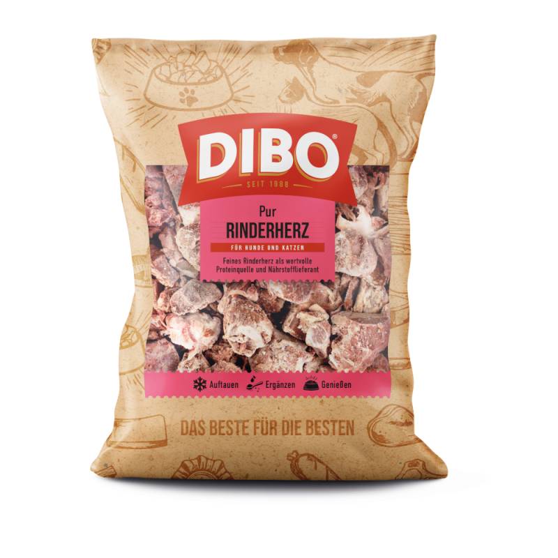 DIBO Frostfutter Rinderherz - 24 x 500 g von DIBO