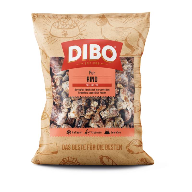 DIBO Frostfutter Rindfleisch für Katzen - 24 x 500 g DIBO Frostfutter Rindfleisch für Katzen - 24 x 500 g von DIBO