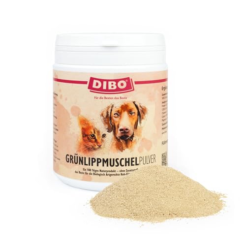 DIBO Grünlipp - Muschelpulver, 400g-Dose, 100% Naturprodukt für die Gelenke von Hunden und Katzen DIBO Grünlipp - Muschelpulver, 400g-Dose, 100% Naturprodukt für die Gelenke von Hunden und Katzen von DIBO