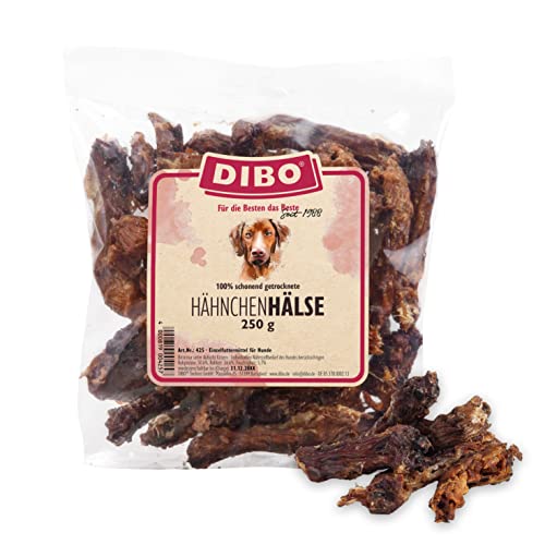 DIBO Hähnchenhälse, 250g-Beutel, der kleine Naturkau-Snack oder Leckerli für Zwischendurch, Hundefutter, Qualitätskauartikel ohne Chemie von DIBO von DIBO