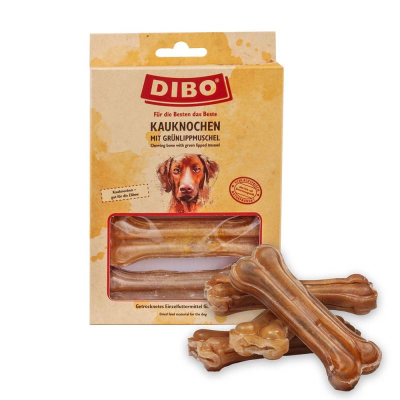 DIBO Kauknochen mit Grünlippmuschel - Sparpaket: 4 x 120 g DIBO Kauknochen mit Grünlippmuschel - Sparpaket: 4 x 120 g von DIBO