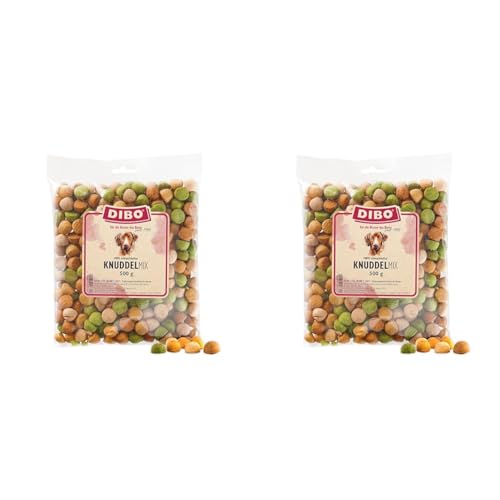 DIBO Knuddel-Mix, 500g-Beutel, Backwaren als gesunde, natürliche Ernährung für Hunde von DIBO, Hundefutter, Barf, B.A.R.F, Leckerli, Hundekekse (Packung mit 2) von DIBO