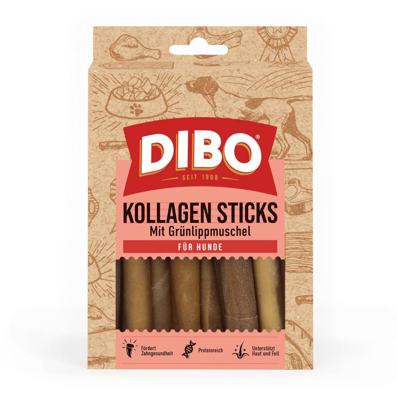 DIBO Kollagen Sticks mit Grünlippmuschel - 150 g DIBO Kollagen Sticks mit Grünlippmuschel - 150 g von DIBO