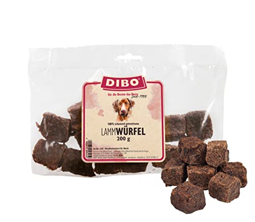 DIBO Lamm Würfel, 200g-Beutel, der kleine Naturkau-Snack oder Leckerli für Zwischendurch, Hundefutter, Qualitätskauartikel ohne Chemie von DIBO von DIBO
