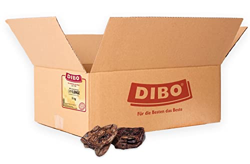 DIBO Lammlunge, 5kg-Beutel, Naturkau-Snack oder Leckerli für Zwischendurch, Hundefutter, Qualitätskauartikel ohne Chemie von DIBO