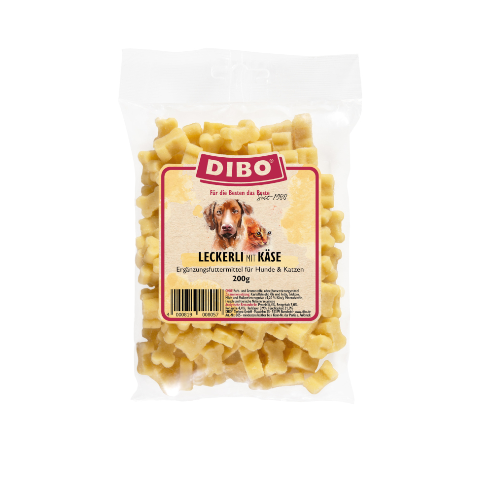 DIBO Leckerlis mit Käse - Sparpaket: 3 x 200 g von DIBO