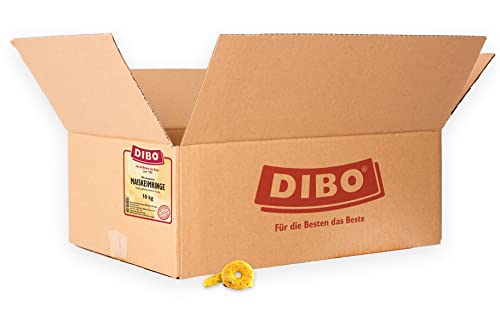 DIBO Maiskeimringe, 10kg-Karton, Backwaren als gesunde, natürliche Ernährung für Hunde, Hundefutter, Barf, B.A.R.F., Leckerli, Hundekekse von DIBO