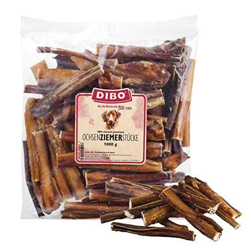 DIBO Ochsen-Ziemer, 12cm, 1.000g-Beutel, Naturkau-Snack oder Leckerli für Zwischendurch, Hundefutter, Qualitätskauartikel ohne Chemie 1 kg DIBO Ochsen-Ziemer, 12cm, 1.000g-Beutel, Naturkau-Snack oder Leckerli für Zwischendurch, Hundefutter, Qualitätskauartikel ohne Chemie 1 kg von DIBO