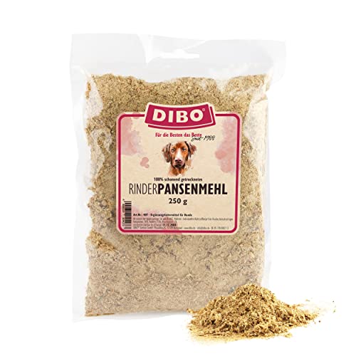 DIBO Pansenmehl, 250g, der kleine Naturkau-Snack oder Leckerli für Zwischendurch, Hundefutter, Qualitätskauartikel ohne Chemie DIBO Pansenmehl, 250g, der kleine Naturkau-Snack oder Leckerli für Zwischendurch, Hundefutter, Qualitätskauartikel ohne Chemie von DIBO