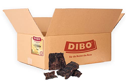 DIBO Pferde-Fleisch, 5kg-Karton, Naturkau-Snack oder Leckerli für Zwischendurch, Hundefutter, Qualitätskauartikel ohne Chemie von DIBO