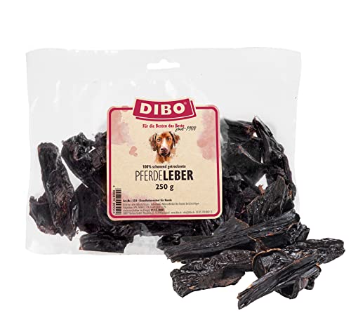 DIBO Pferde-Leber, 250g-Beutel, der kleine Naturkau-Snack oder Leckerli für Zwischendurch, Hundefutter, Qualitätskauartikel ohne Chemie von DIBO von DIBO