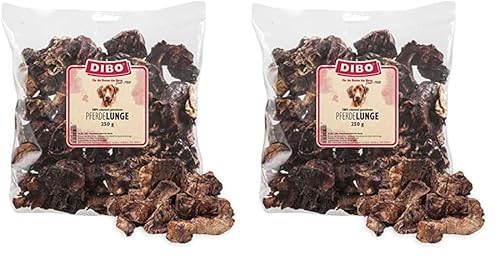 DIBO Pferde-Lunge, 250g-Beutel, der kleine Naturkau-Snack oder Leckerli für Zwischendurch, Hundefutter, Qualitätskauartikel ohne Chemie (Packung mit 2) von DIBO