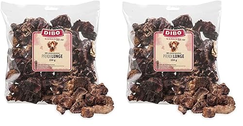 DIBO Pferde-Lunge, 250g-Beutel, der kleine Naturkau-Snack oder Leckerli für Zwischendurch, Hundefutter, Qualitätskauartikel ohne Chemie (Packung mit 2) von DIBO