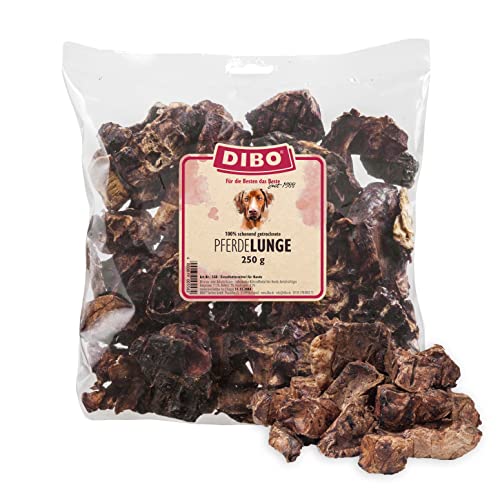DIBO Pferde-Lunge, 250g-Beutel, der kleine Naturkau-Snack oder Leckerli für Zwischendurch, Hundefutter, Qualitätskauartikel ohne Chemie von DIBO
