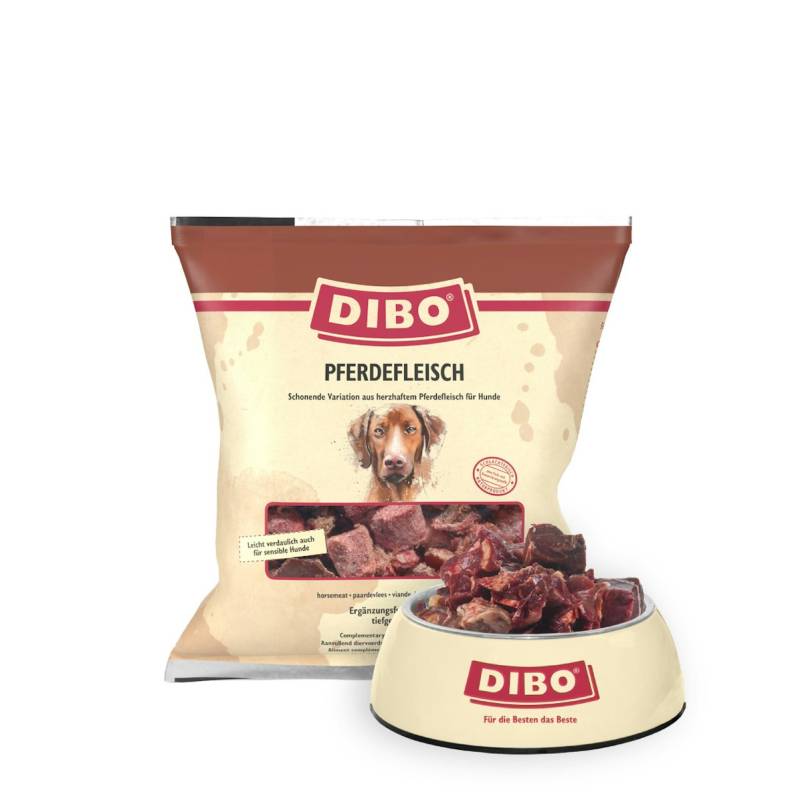 DIBO Pferdefleisch Spezialfutter / Frostfutter für Hunde von DIBO