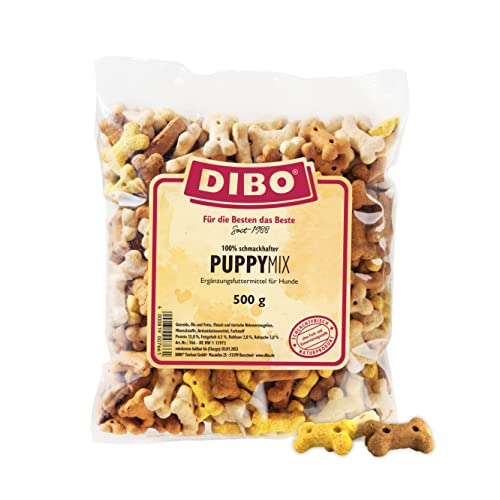 DIBO Puppy-Mix, 500g-Beutel, Backwaren als gesunde, natürliche Ernährung für Hunde, Hundefutter, Barf, B.A.R.F., Leckerli, Hundekekse von DIBO