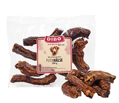 DIBO Puten-Hälse, 250g-Beutel,der kleine Naturkau-Snack oder Leckerli für Zwischendurch, Hundefutter, Qualitätskauartikel ohne Chemie von DIBO