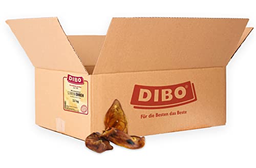 DIBO Schweineohren, 5kg-Beutel, Naturkau-Snack oder Leckerli für Zwischendurch, Hundefutter, Qualitätskauartikel ohne Chemie von DIBO