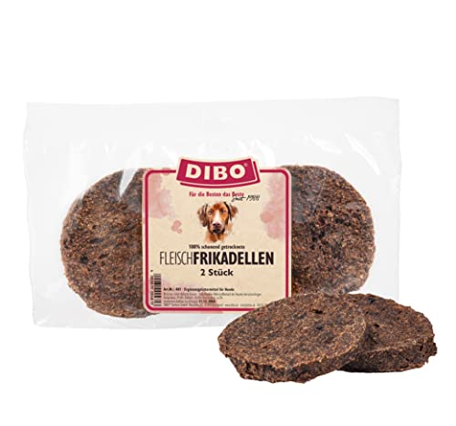 Fleisch-Frikadellen, 2er-Beutel, der kleine Naturkau-Snack oder Leckerli für Zwischendurch, Hundefutter, Qualitätskauartikel ohne Chemie von DIBO von DIBO