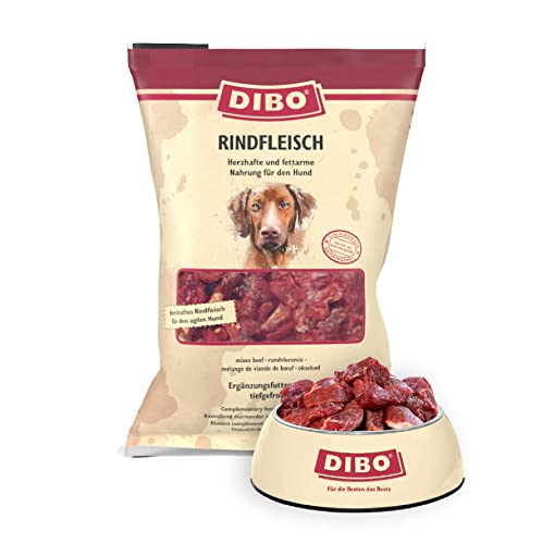 DIBO Rindfleisch, 10 x 2.000g-Beutel, Tiefkühlfutter, gesunde, natürliche Ernährung für Hunde, Hundefutter, Barf, B.A.R.F. von DIBO