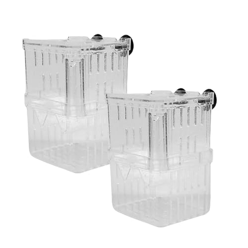 2 transparente Fischzucht-Bruttanks mit sicherer Isolationskammer, doppellagiges Design für Frittier- und Garnelen-Aquarium-Inkubatorbehälter 2 transparente Fischzucht-Bruttanks mit sicherer Isolationskammer, doppellagiges Design für Frittier- und Garnelen-Aquarium-Inkubatorbehälter von DIDILLX