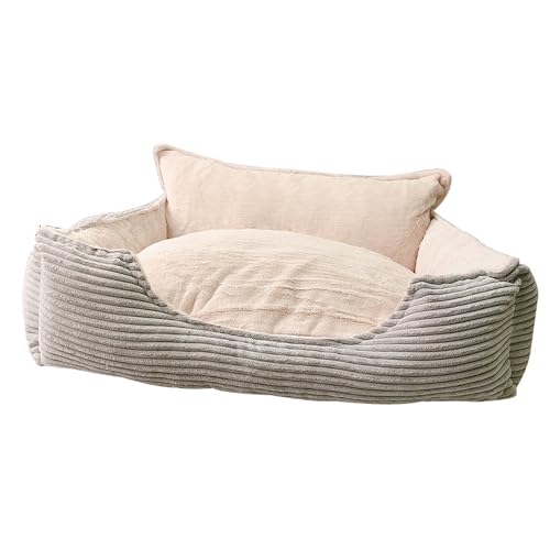DIDILLX Abnehmbares, waschbares Hundebett, schöne Katzen-Couch, flauschig, beruhigt, weiches Couchbett für Wärme und Erholung DIDILLX Abnehmbares, waschbares Hundebett, schöne Katzen-Couch, flauschig, beruhigt, weiches Couchbett für Wärme und Erholung von DIDILLX
