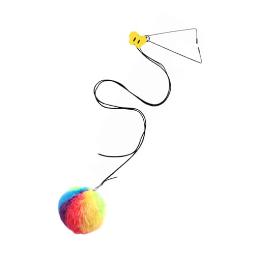DIDILLX Katzenspielzeug mit Stretchkordel, zum Aufhängen, bunt, Plüsch, sicherer Stoff, für aktive Kätzchen, Übungsspielzeug, Innenbereich, Haustieranreicherung, Hängespielzeug DIDILLX Katzenspielzeug mit Stretchkordel, zum Aufhängen, bunt, Plüsch, sicherer Stoff, für aktive Kätzchen, Übungsspielzeug, Innenbereich, Haustieranreicherung, Hängespielzeug von DIDILLX