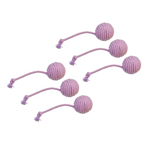 DIDILLX Sisalkugel zum Teasing für den Innenbereich, für Katzen, Kauspielzeug, Jagd, Zahnen, Katzen, necken, Zubehör, 6 Stück DIDILLX Sisalkugel zum Teasing für den Innenbereich, für Katzen, Kauspielzeug, Jagd, Zahnen, Katzen, necken, Zubehör, 6 Stück von DIDILLX