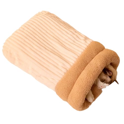 DIDILLX Warmes Katzenbett, Höhle, dicke Einlagen, Katzennest für den Winter, bequeme Fässer-Form, Schlafsack für kaltes Wetter, zum Kuscheln DIDILLX Warmes Katzenbett, Höhle, dicke Einlagen, Katzennest für den Winter, bequeme Fässer-Form, Schlafsack für kaltes Wetter, zum Kuscheln von DIDILLX