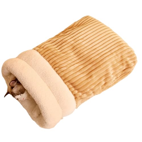 DIDILLX Warmes Katzenbett, Höhle, dicke Einlagen, Katzennest für den Winter, bequeme Fässer-Form, Schlafsack für kaltes Wetter, zum Kuscheln DIDILLX Warmes Katzenbett, Höhle, dicke Einlagen, Katzennest für den Winter, bequeme Fässer-Form, Schlafsack für kaltes Wetter, zum Kuscheln von DIDILLX