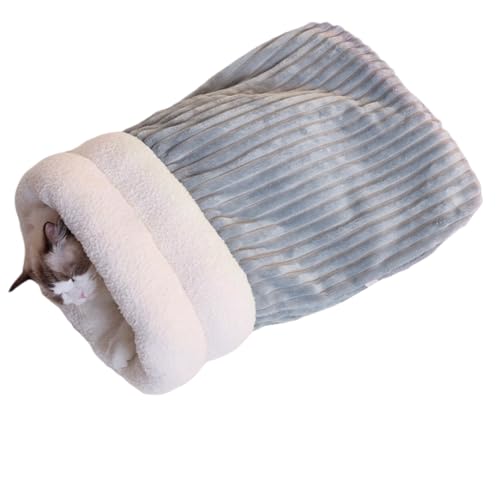 DIDILLX Winter-Katzen-Plüsch-Einlagen, weich, groß, Katzenbett, bequeme Liege, Schlafsack, für Wärme, kaltes Wetter, Rückzugsort für Katzen DIDILLX Winter-Katzen-Plüsch-Einlagen, weich, groß, Katzenbett, bequeme Liege, Schlafsack, für Wärme, kaltes Wetter, Rückzugsort für Katzen von DIDILLX
