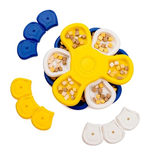DIEKE Einzigartiges Hunde-Leckerli-Puzzle-Katzenspielzeug verlangsamt das Füttern für eine bessere Gesundheit, Spaß, rotierendes Spielzeug, Haustier, langsames Fressen von DIEKE
