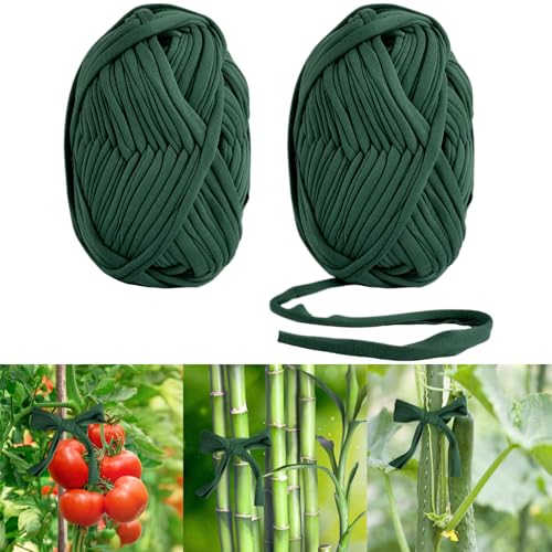 DIELIANHUA 2 Rolle Pflanzenbinder, 30M Pflanzenbinder Weich, Pflanzenband, Elastizität Garten Schnur, Pflanzen Befestigung Kabelbinder für Fixieren Binden Kletterpflanzen Gemüse von DIELIANHUA