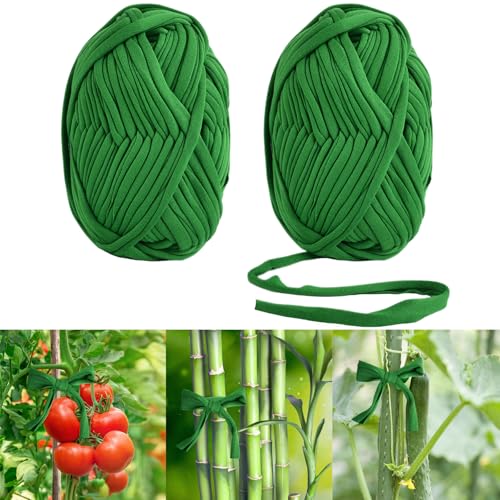 DIELIANHUA 2 Rolle Pflanzenbinder, 30M Pflanzenbinder Weich, Pflanzenband, Elastizität Garten Schnur, Pflanzen Befestigung Kabelbinder für Fixieren Binden Kletterpflanzen Gemüse von DIELIANHUA