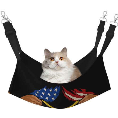 DIEzig Amerika und Jamaika, mittelgroßes Käfig-Hängematte, weiches Bett für Kätzchen, Frettchen, Welpen oder kleine Haustiere von DIEzig