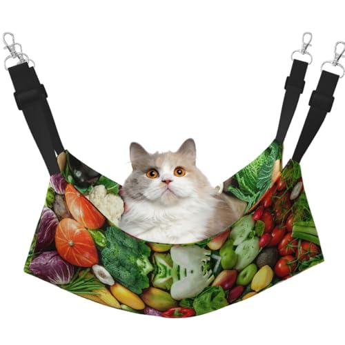 DIEzig Hängematte, frisches Obst und Gemüse, mittelgroß, weiches Bett für Kätzchen, Frettchen, Welpen oder kleine Haustiere von DIEzig
