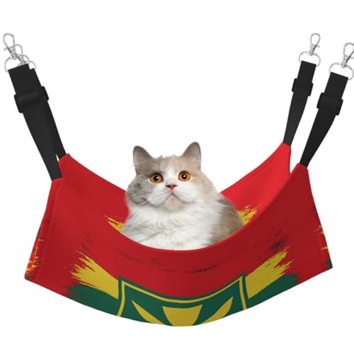 DIEzig Hängematte mit Hawaii-Flagge, mittelgroß, weiches Bett für Kätzchen, Frettchen, Welpen oder kleine Haustiere von DIEzig