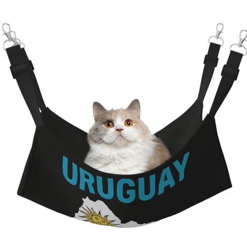 DIEzig Hängematte mit Uruguay-Flagge, mittelgroß, weiches Bett für Kätzchen, Frettchen, Welpen oder kleine Haustiere von DIEzig