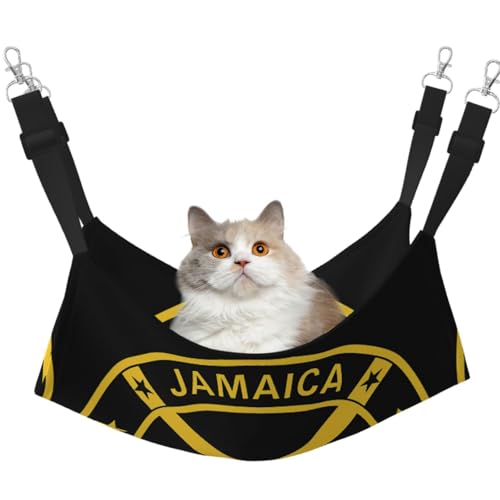 DIEzig Jamaica Wappen-Hängematte, mittelgroß, weiches Bett für Kätzchen, Frettchen, Welpen oder kleine Haustiere von DIEzig